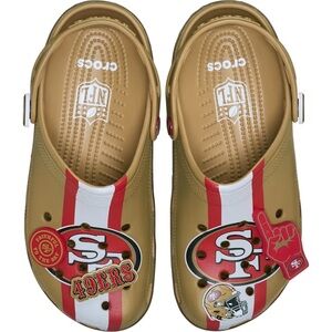 CROCS Men’s San Francisco 49ers clogs - Gold and Red size 12